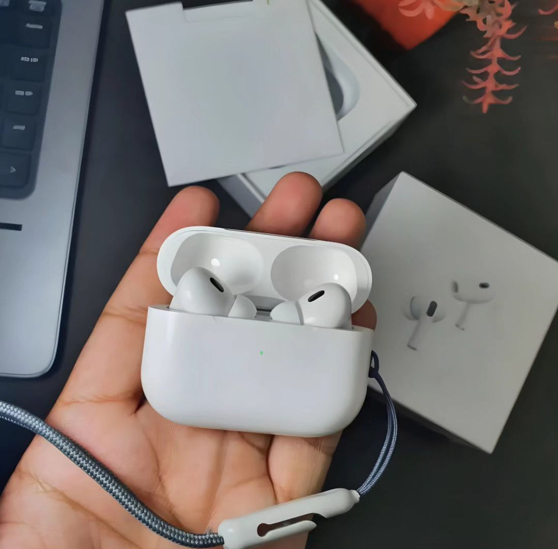 SG Premium Air Pods Pro 2 - ANC | Wireless Charging | 6 Months Warranty | 7 Days Replacement | Open Box Delivery